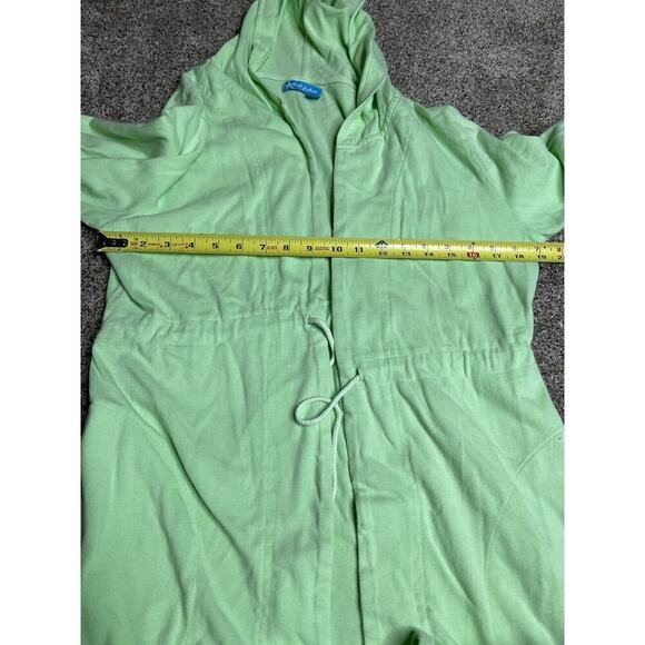 FRESH PRODUCE Sweater Medium Large Neon Green Top Hoodie Comfy Athleisure - Picture 8 of 9